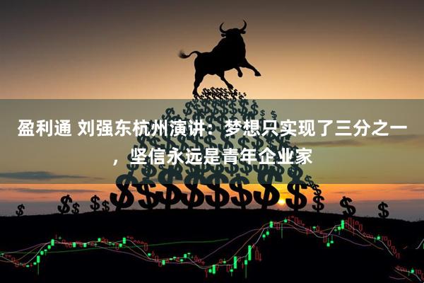 盈利通 刘强东杭州演讲：梦想只实现了三分之一，坚信永远是青年企业家