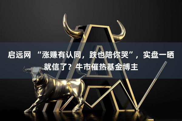 启远网  “涨赚有认同，跌也陪你哭”，实盘一晒就信了？牛市催热基金博主
